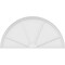 Ekena Millwork Half Round 4 Spoke Architectural Grade PVC Pediment, 60"W x 30"H x 2"P PEDPS060X300HRO04 - alternate 5